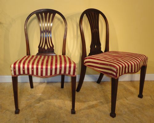 SET OF 8 GEORGIAN STYLE MAHOGANY HOOPBACK DINING CHAIRS C1900 - ADDITIONAL PHOTO 13