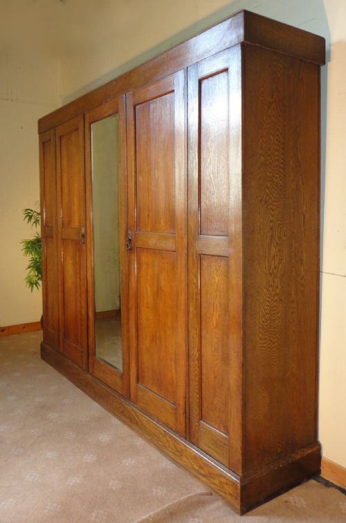 ARTS CRAFTS OAK COTSWOLD STYLE WARDROBEPRESS - ADDITIONAL PHOTO 10