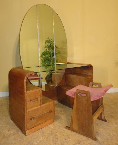 ART DECO DRESSING TABLE STOOL BED BEDROOM SUITE - ADDITIONAL PHOTO 1