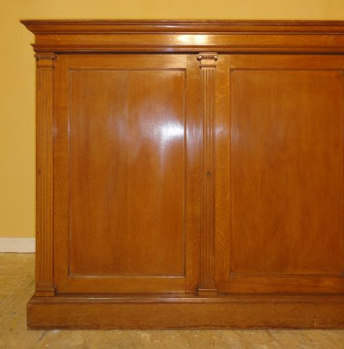 LARGE VICTORIAN OAK PLANCOLLECTORSSHOP CHEST 1 OF 2 - ADDITIONAL PHOTO 3
