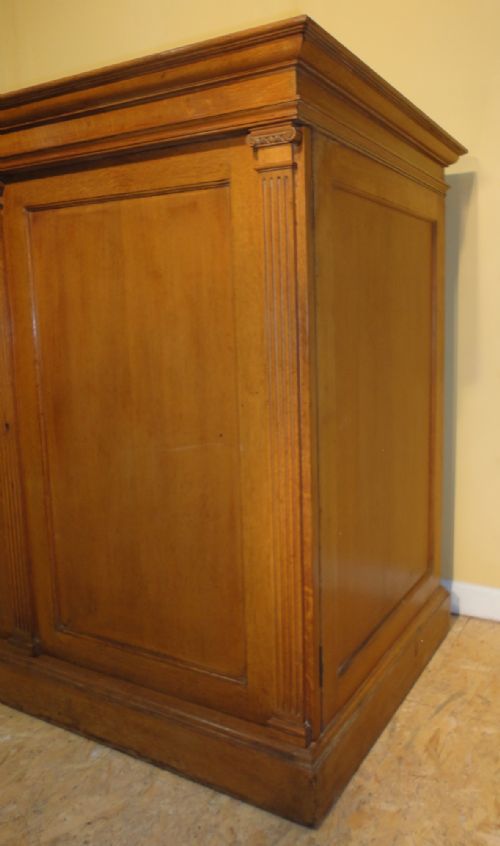 LARGE VICTORIAN OAK PLANCOLLECTORSSHOP CHEST 1 OF 2 - ADDITIONAL PHOTO 13