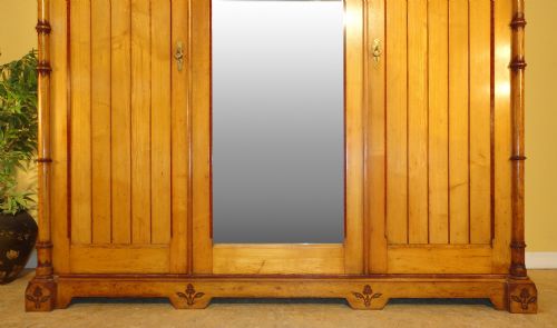 ARTS CRAFTS AESTHETIC ASH FITTED TRIPLE WARDROBE CHARLES BEVAN STYLE - ADDITIONAL PHOTO 3