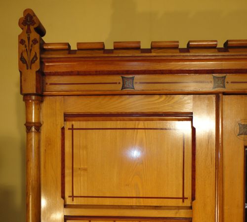 ARTS CRAFTS AESTHETIC ASH FITTED TRIPLE WARDROBE CHARLES BEVAN STYLE - ADDITIONAL PHOTO 4