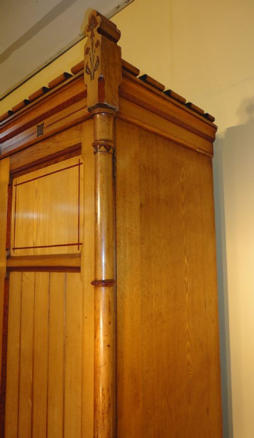 ARTS CRAFTS AESTHETIC ASH FITTED TRIPLE WARDROBE CHARLES BEVAN STYLE - ADDITIONAL PHOTO 13