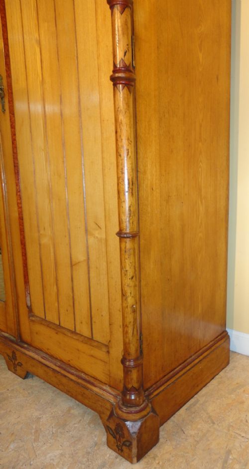 ARTS CRAFTS AESTHETIC ASH FITTED TRIPLE WARDROBE CHARLES BEVAN STYLE - ADDITIONAL PHOTO 14