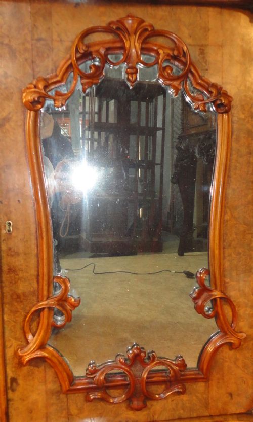 VICTORIAN BURR WALNUT MARBLE CREDENZA - ADDITIONAL PHOTO 3