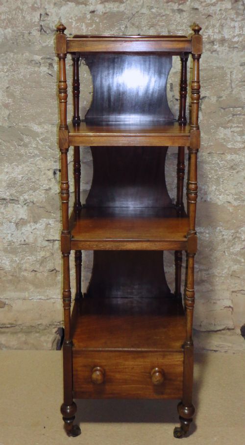 GEORGE IV MAHOGANY WHATNOT - ADDITIONAL PHOTO 1