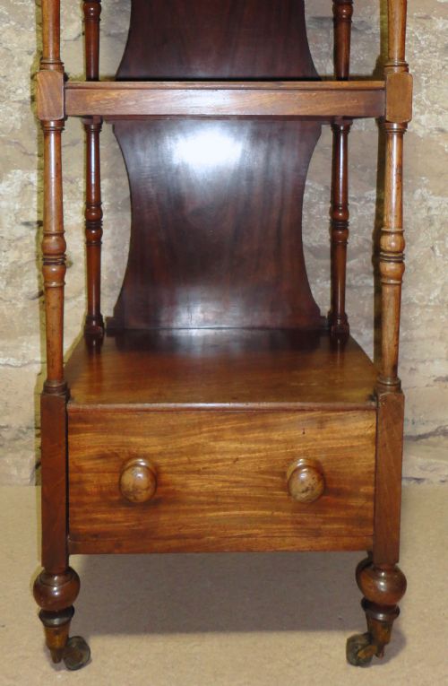 GEORGE IV MAHOGANY WHATNOT - ADDITIONAL PHOTO 3