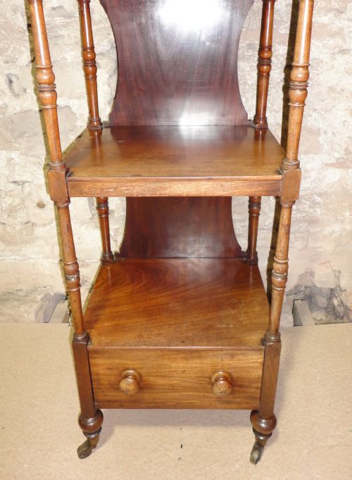 GEORGE IV MAHOGANY WHATNOT - ADDITIONAL PHOTO 5