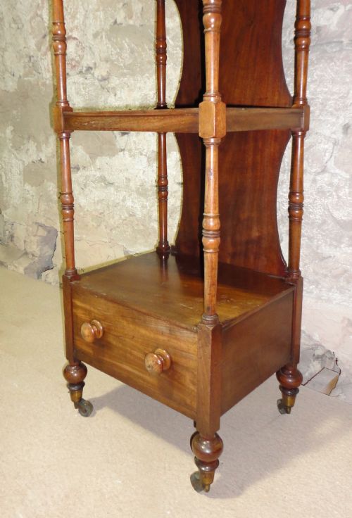 GEORGE IV MAHOGANY WHATNOT - ADDITIONAL PHOTO 10