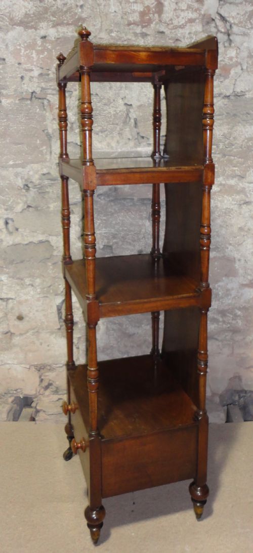 GEORGE IV MAHOGANY WHATNOT - ADDITIONAL PHOTO 14