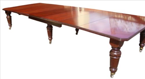 VICTORIAN MAHOGANY EXTENDING DINING TABLE 14FT - ADDITIONAL PHOTO 2