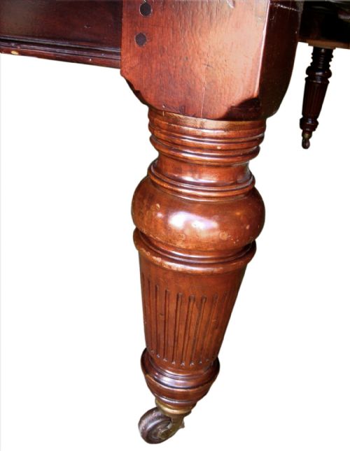 VICTORIAN MAHOGANY EXTENDING DINING TABLE 14FT - ADDITIONAL PHOTO 4