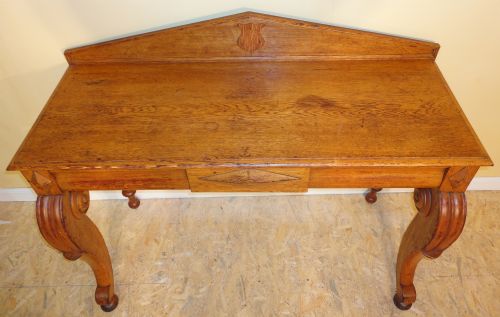 SCOTTISH VICTORIAN OAK HALL OR SIDE TABLE - ADDITIONAL PHOTO 10