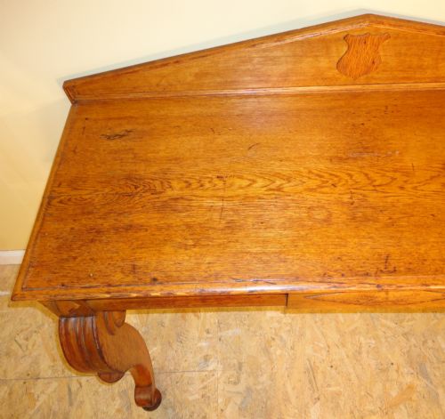 SCOTTISH VICTORIAN OAK HALL OR SIDE TABLE - ADDITIONAL PHOTO 11