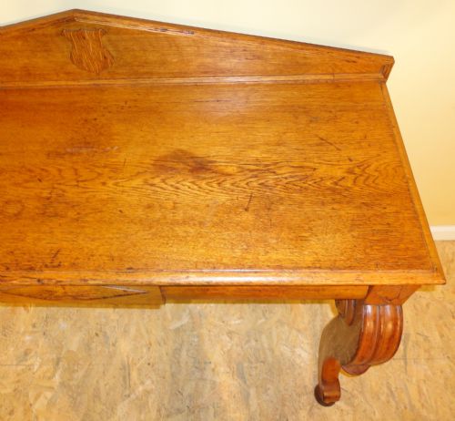 SCOTTISH VICTORIAN OAK HALL OR SIDE TABLE - ADDITIONAL PHOTO 12