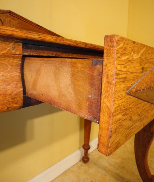 SCOTTISH VICTORIAN OAK HALL OR SIDE TABLE - ADDITIONAL PHOTO 14