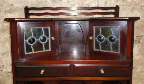 LIBERTY ARTS CRAFTS MAHOGANY WRITING DESK - ADDITIONAL PHOTO 2