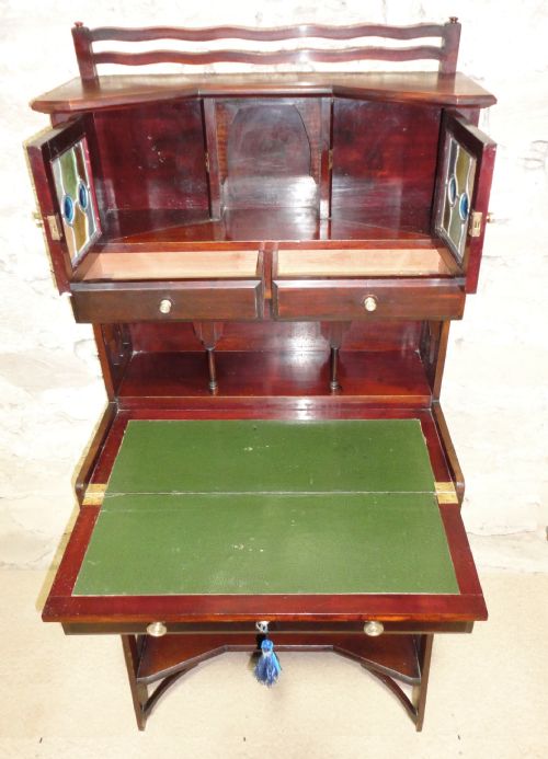 LIBERTY ARTS CRAFTS MAHOGANY WRITING DESK - ADDITIONAL PHOTO 9