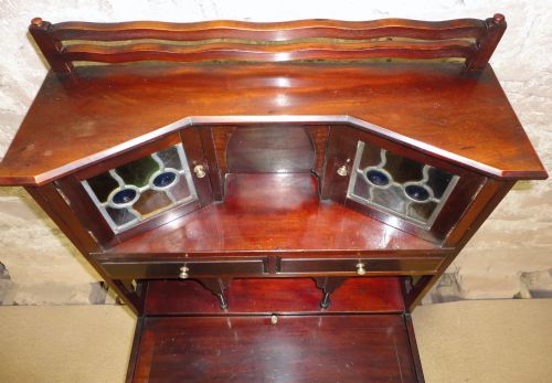 LIBERTY ARTS CRAFTS MAHOGANY WRITING DESK - ADDITIONAL PHOTO 10