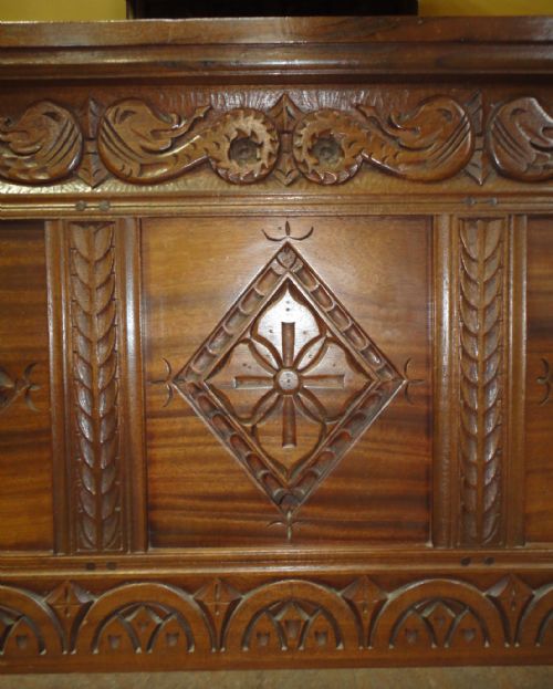 17TH CENTURY JACOBEAN STYLE FOUR POSTER TESTER BED - ADDITIONAL PHOTO 7