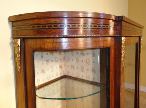 VICTORIAN BURR WALNUT INLAID CREDENZA - ADDITIONAL PHOTO 2