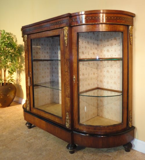 VICTORIAN BURR WALNUT INLAID CREDENZA - ADDITIONAL PHOTO 10