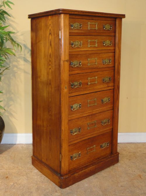 VICTORIAN ARTS CRAFTS ASH WELLINGTONCOLLECTORS CHEST - ADDITIONAL PHOTO 1