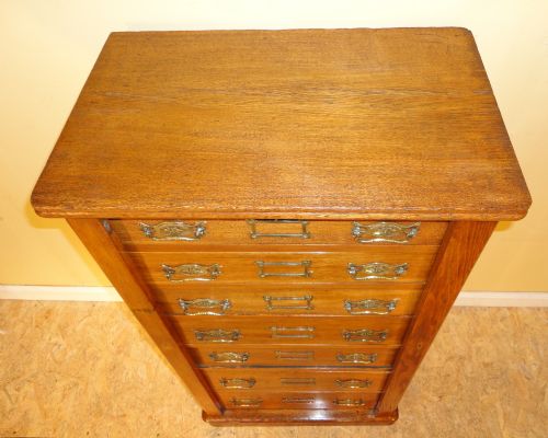VICTORIAN ARTS CRAFTS ASH WELLINGTONCOLLECTORS CHEST - ADDITIONAL PHOTO 13