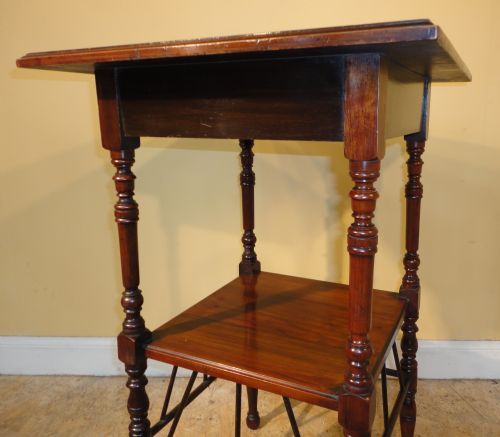 E W GODWIN STYLE AESTHETIC SQUARE SIDE TABLE - ADDITIONAL PHOTO 3