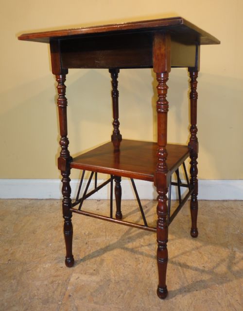 E W GODWIN STYLE AESTHETIC SQUARE SIDE TABLE - ADDITIONAL PHOTO 8