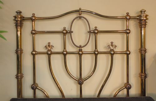 SUPER PAIR OF HOSKINS SEWELL VICTORIAN BRASS SINGLE BEDS - ADDITIONAL PHOTO 5