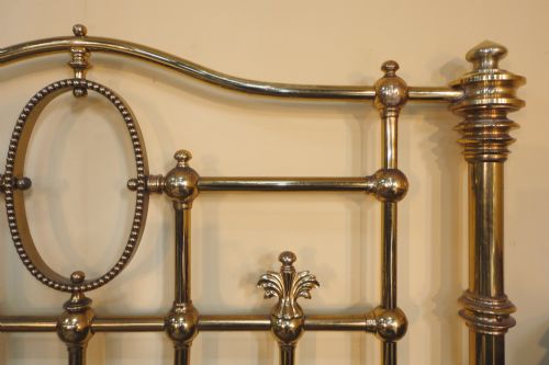 SUPER PAIR OF HOSKINS SEWELL VICTORIAN BRASS SINGLE BEDS - ADDITIONAL PHOTO 6
