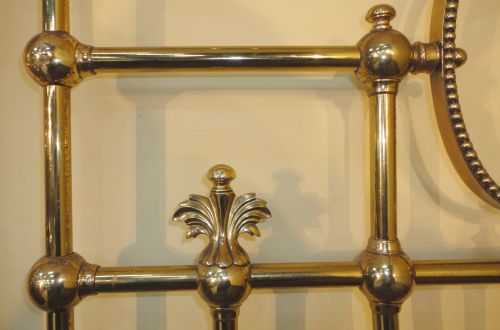 SUPER PAIR OF HOSKINS SEWELL VICTORIAN BRASS SINGLE BEDS - ADDITIONAL PHOTO 7