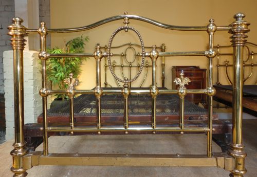 SUPER PAIR OF HOSKINS SEWELL VICTORIAN BRASS SINGLE BEDS - ADDITIONAL PHOTO 9