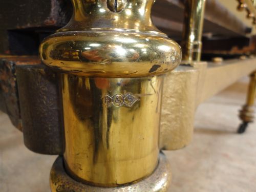 SUPER PAIR OF HOSKINS SEWELL VICTORIAN BRASS SINGLE BEDS - ADDITIONAL PHOTO 14