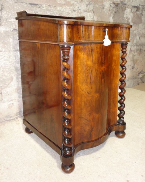 REGENCY SERPENTINE ROSEWOOD DAVENPORT - ADDITIONAL PHOTO 2