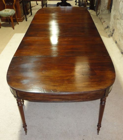 REGENCY CUBAN MAHOGANY EXTENDING DINING TABLE - ADDITIONAL PHOTO 3