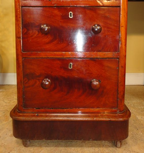 ANTIQUE VICTORIAN MAHOGANY 4FT PEDESTAL DESK - ADDITIONAL PHOTO 6