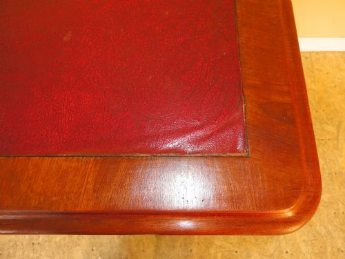 ANTIQUE VICTORIAN MAHOGANY 4FT PEDESTAL DESK - ADDITIONAL PHOTO 14