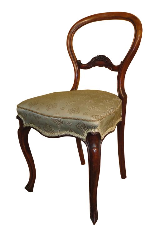 SET OF SIX ANTIQUE VICTORIAN BALLOON BACK DINING CHAIRS BY CHARLES ROODHOUSE 6 - ADDITIONAL PHOTO 1