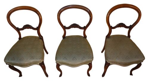 SET OF SIX ANTIQUE VICTORIAN BALLOON BACK DINING CHAIRS BY CHARLES ROODHOUSE 6 - ADDITIONAL PHOTO 4
