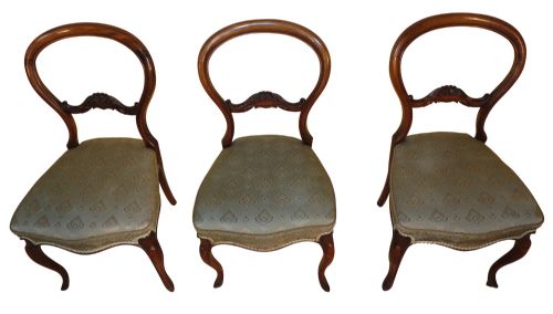 SET OF SIX ANTIQUE VICTORIAN BALLOON BACK DINING CHAIRS BY CHARLES ROODHOUSE 6 - ADDITIONAL PHOTO 5