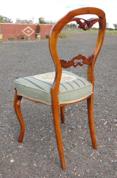 SET OF 6 ANTIQUE VICTORIAN BALLOON BACK DINING CHAIRS - ADDITIONAL PHOTO 5
