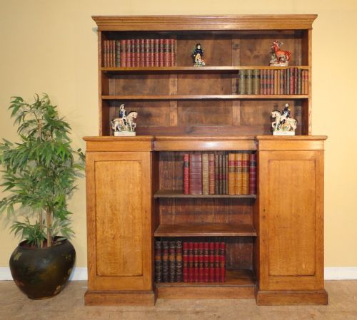 ANTIQUE PAIR OF ARTS CRAFTS OAK BOOKCASES - ADDITIONAL PHOTO 1