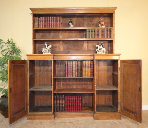 ANTIQUE PAIR OF ARTS CRAFTS OAK BOOKCASES - ADDITIONAL PHOTO 4
