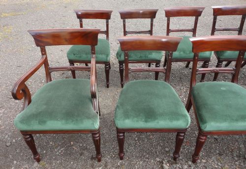 SET OF 10 ANTIQUE BAR BACK DINING CHAIRS - ADDITIONAL PHOTO 1