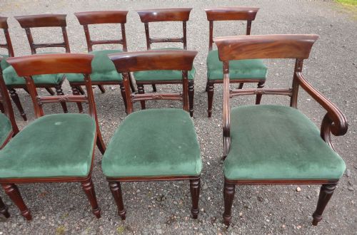 SET OF 10 ANTIQUE BAR BACK DINING CHAIRS - ADDITIONAL PHOTO 2
