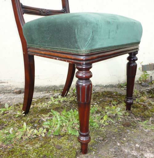 SET OF 10 ANTIQUE BAR BACK DINING CHAIRS - ADDITIONAL PHOTO 4