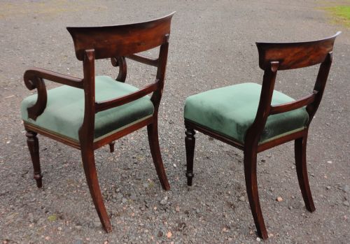 SET OF 10 ANTIQUE BAR BACK DINING CHAIRS - ADDITIONAL PHOTO 5